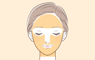 全顔＋首＋α＋気になる箇所の画像