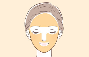 全顔＋首＋α＋気になる箇所の画像